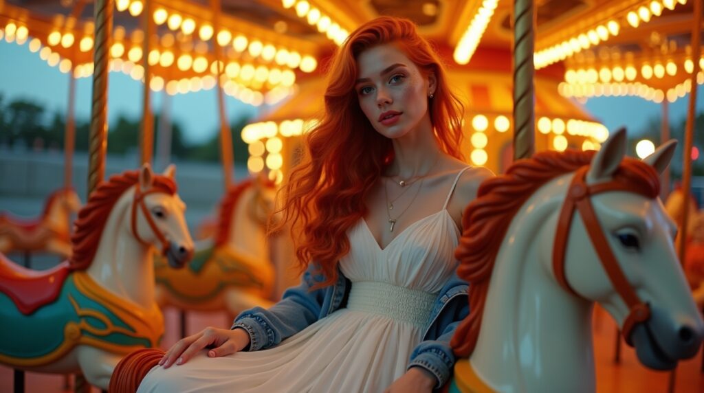 flux dev a charming redhaired woman with long flowing curls an 1 flux dev a charming redhaired woman with long flowing curls an 1